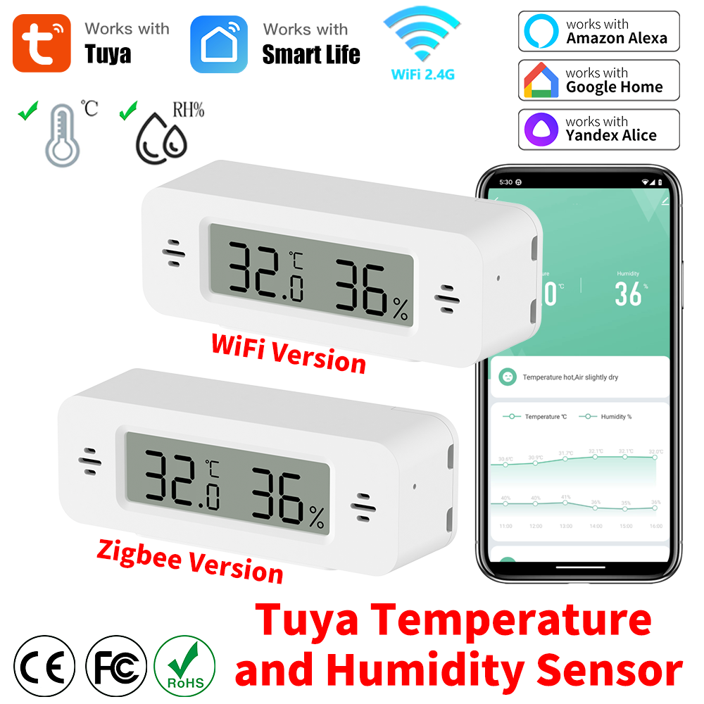 Tuya WiFi/Zigbee temperatuur-v - Home Automation Technology recensie en prijs